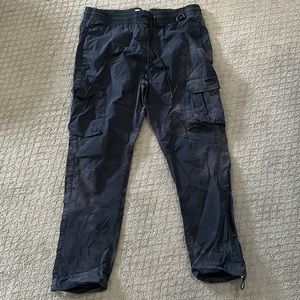 Pacsun men’s Cargo pants Navy blue and gray wash